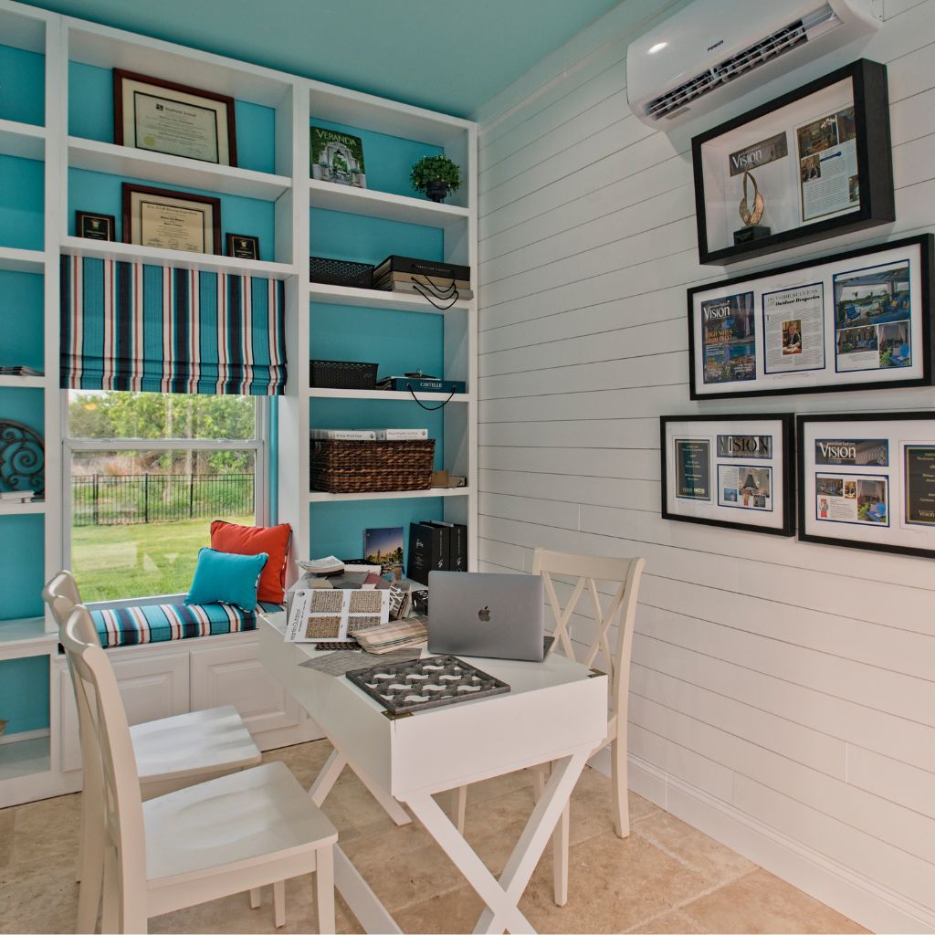 Riviera Outdoor Decor, Office featuring award wall, Outdoor patio furniture, Corpus Christi, Port Aransas, Rockport Texas
