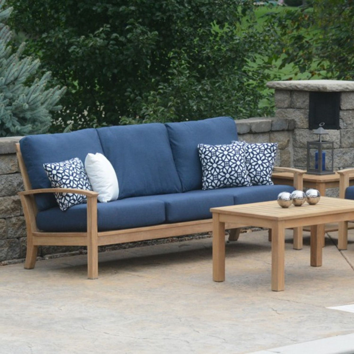 St Lucia Teak Outdoor Sofa