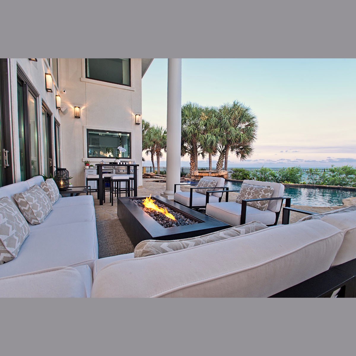 Castelle Park Place Sectional, defines modern luxury, built to withstand coastal conditions