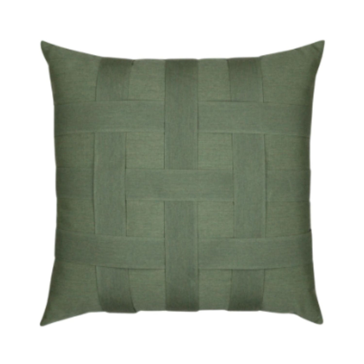Christmas Outdoor Pillow - Basketweave Fern 20x20.  Luxury fabric that resist the elements.