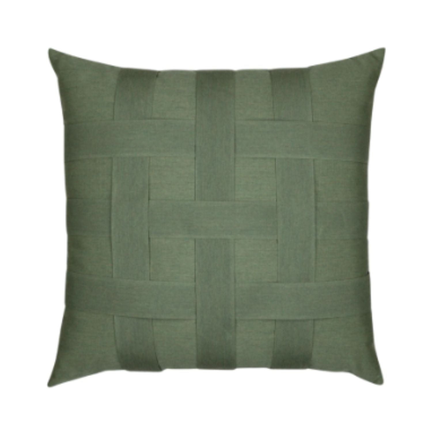 Christmas Outdoor Pillow - Basketweave Fern 20x20.  Luxury fabric that resist the elements.