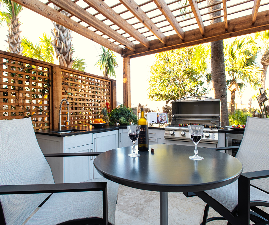 Bistro, Tulip Table, Castelle, Riviera Outdoor Decor, Corpus Christi, Texas 78414