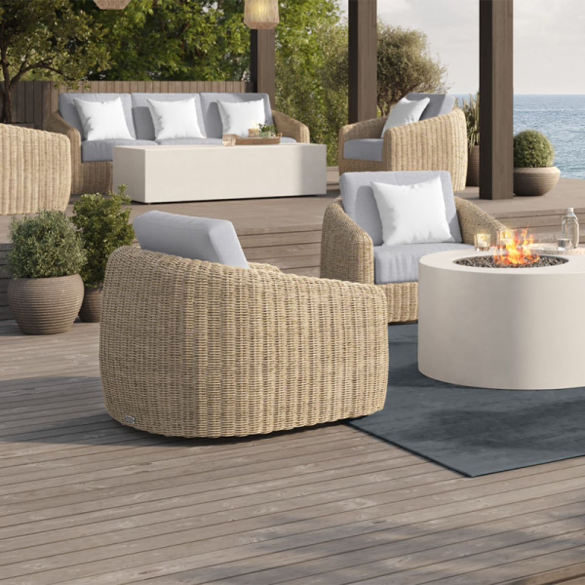 Boulevard Club Swivel Glider with 6" cushion