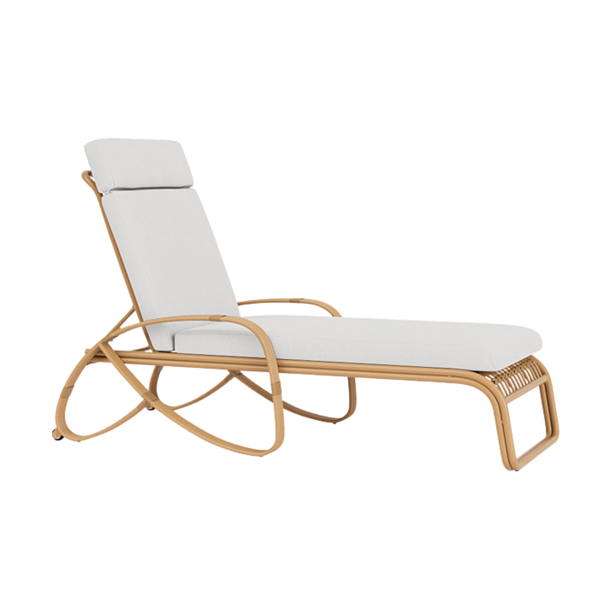 Lloyd Flanders, Riviera, Patio Set, Chaise Lounge, cast aluminum- rust proof,  resembles rattan.
