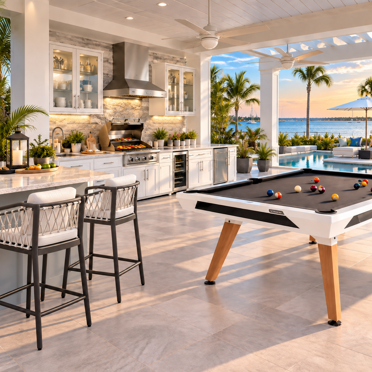 Tropitone, Trelon, Rope Bar Stool, Coastal luxury to last. ,Sunbrella cushion, aluminum frame,.