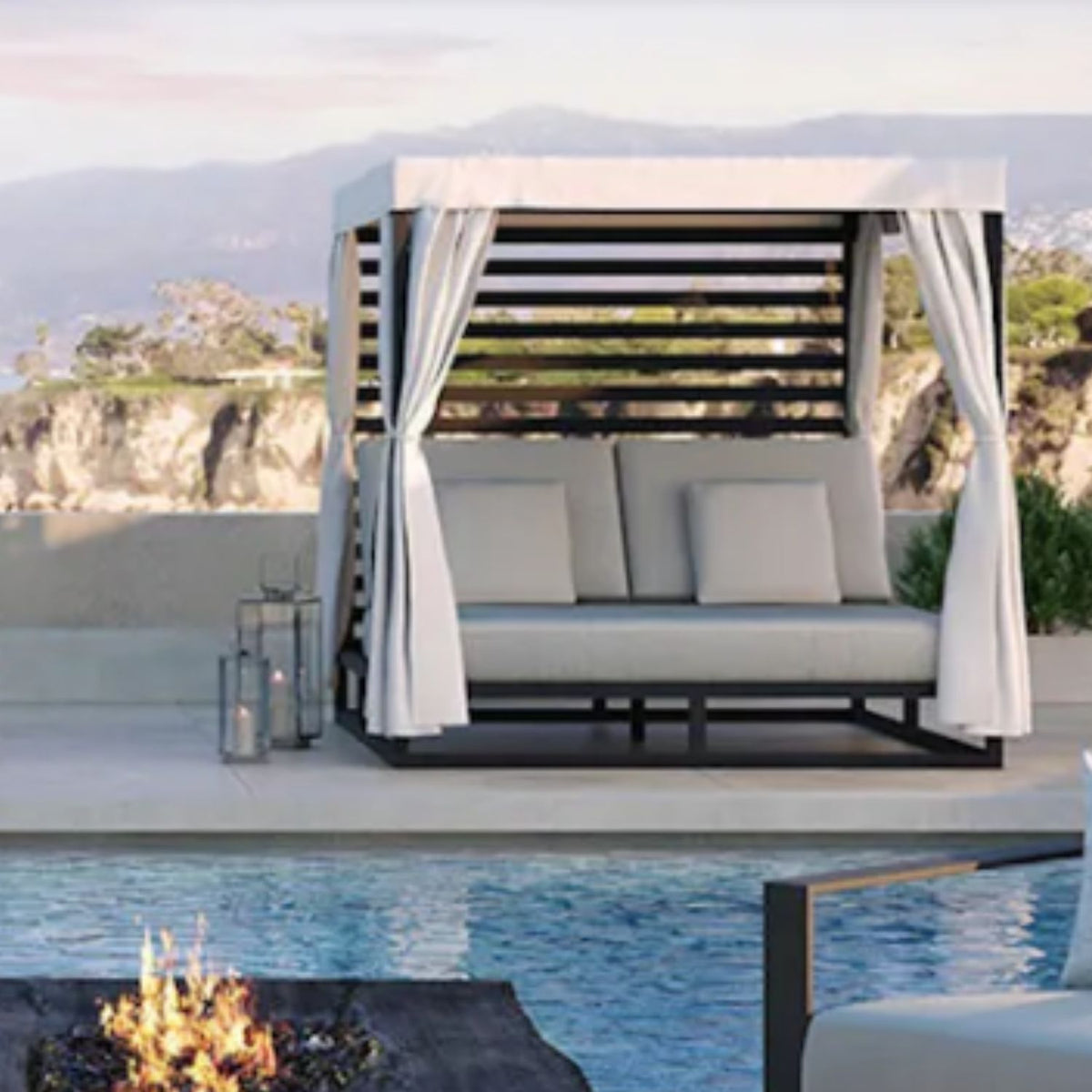 Outdoor Daybed/ Cabana, Riviera Outdoor Decor, Corpus Christi, Texas