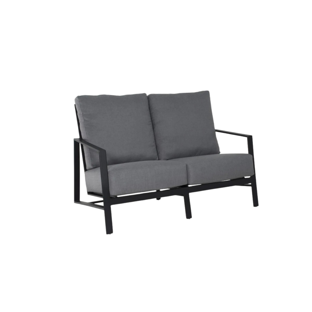  Castelle Prism Deep Seating Aluminum Outdoor Loveseat, withstands strong coastal salt air, no rust