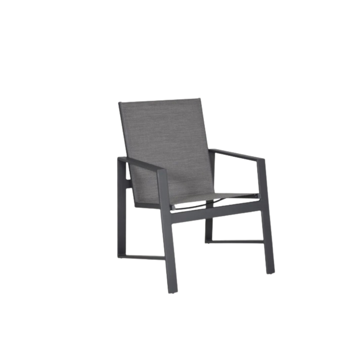 Castelle Prism Sling Dining Aluminum Patio Dining Arm Chair. Withstands strong coastal conditions.