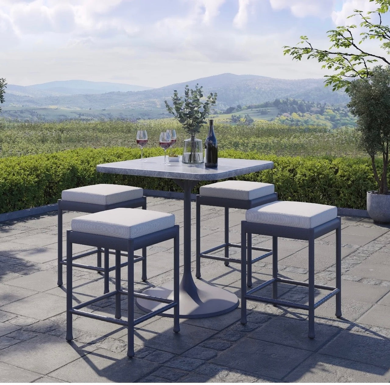 Lodge Cushioned Bar Stool