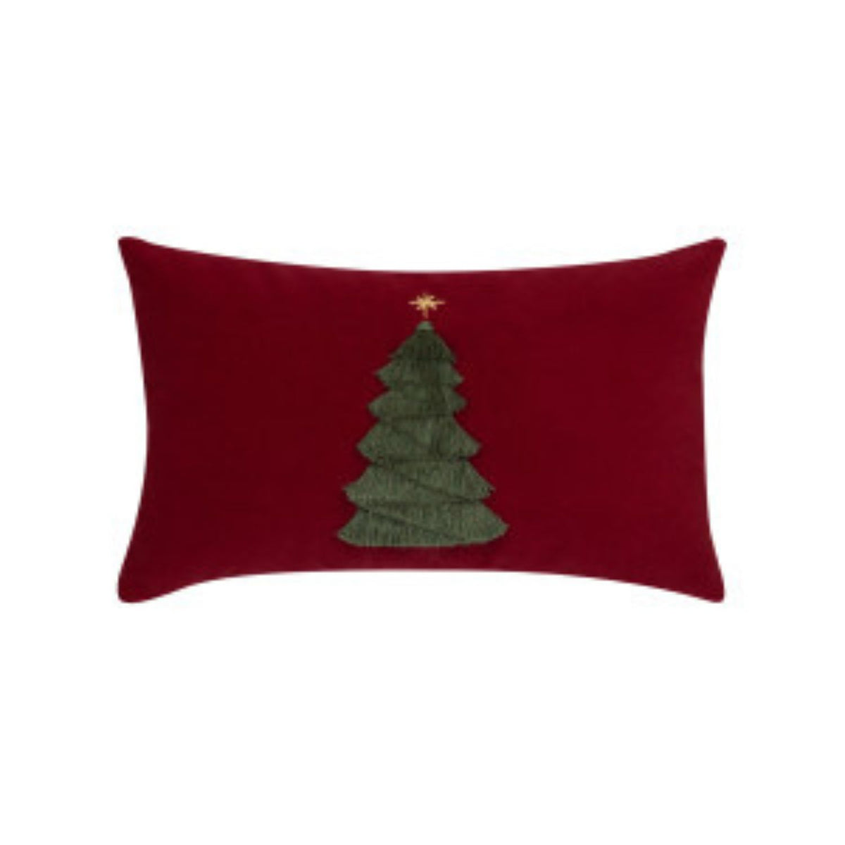 Christmas Outdoor Pillow - Fraser Fir Ruby 12x20