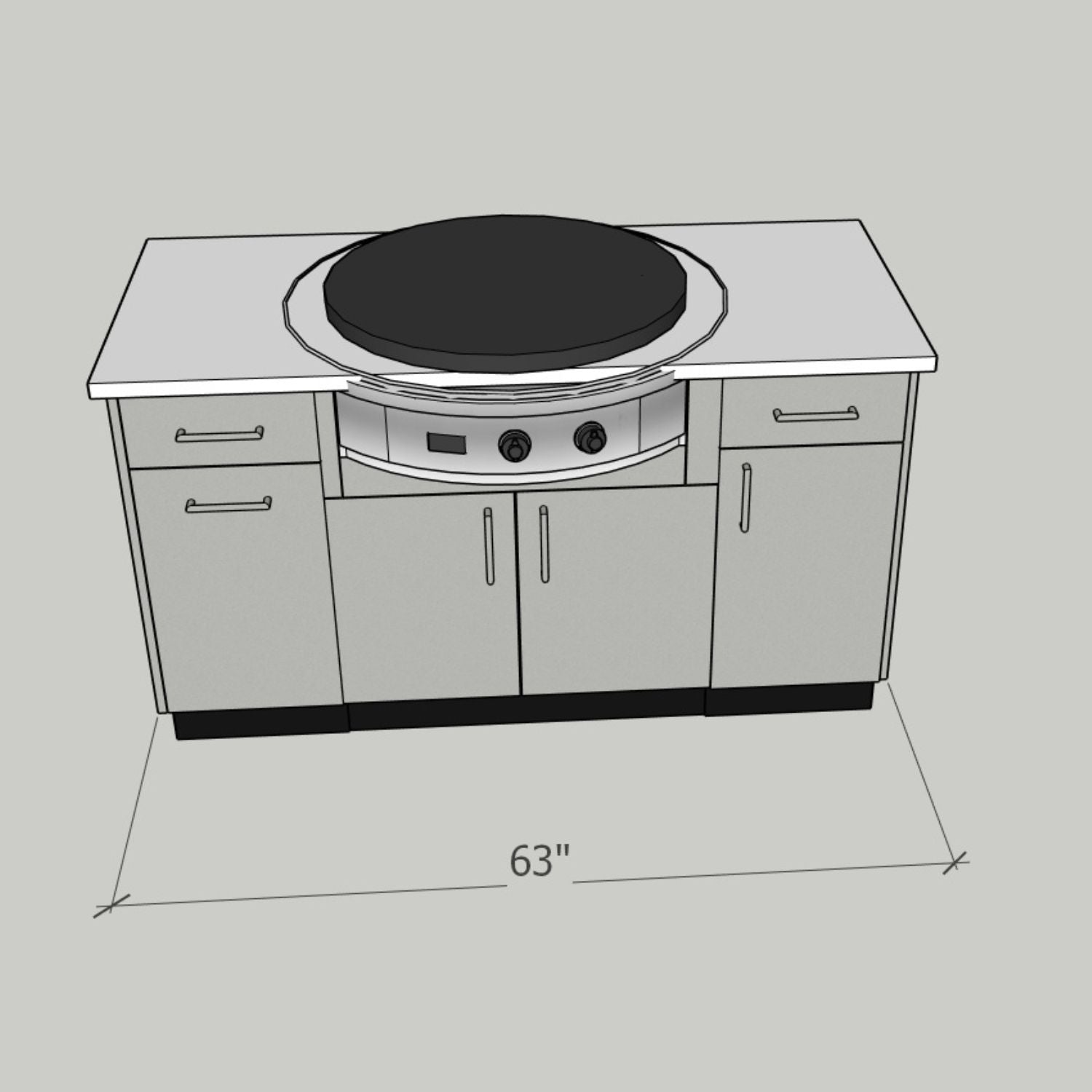 Cost Example Marine Grade Stainless Steel Outdoor Kitchen and social gril, Riviera Outdoor Decor, McAllen, Texas