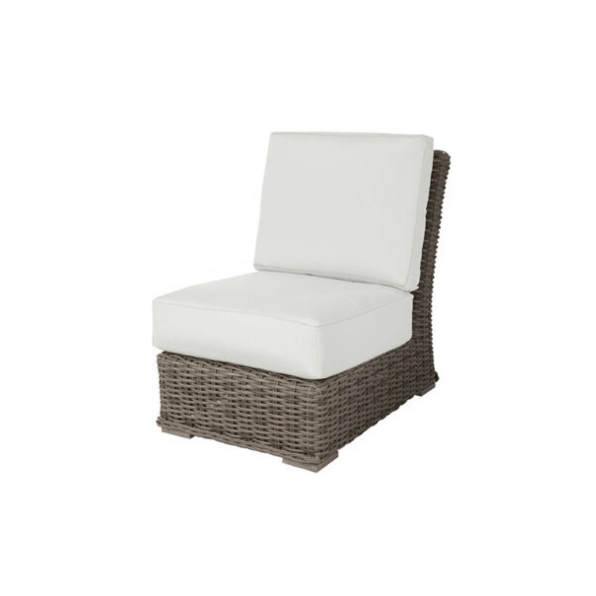 Ebel Laurent Patio Chair Section is made from recycled ocean plastics- rust-proof powder-coated