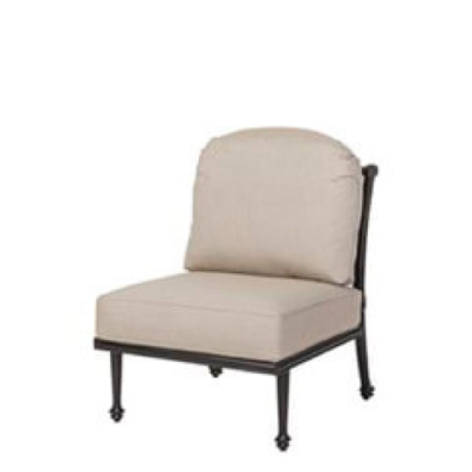 Grand Terrace Cushioned Armless Lounge Chair