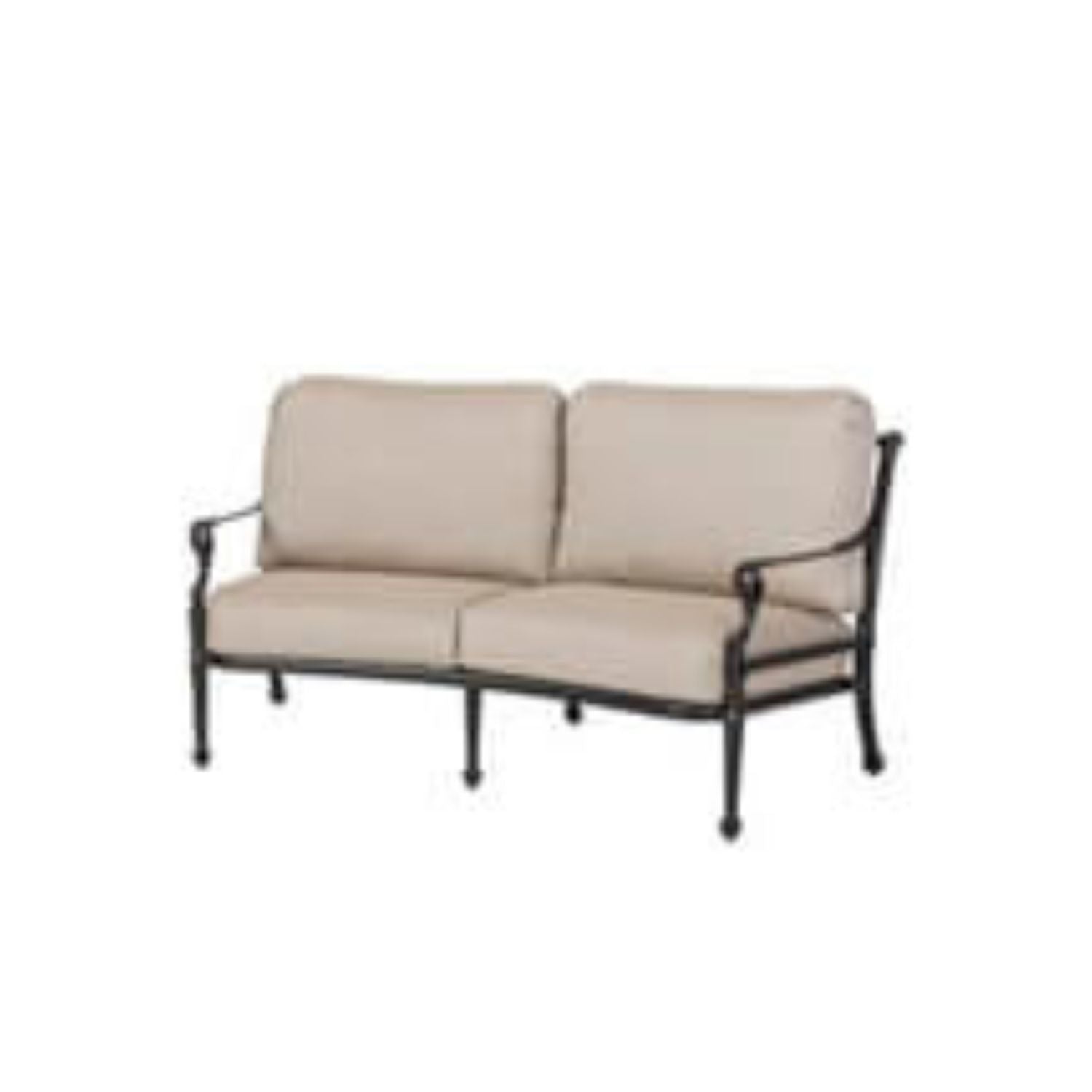 Grand Terrace Cushioned Curved Loveseat