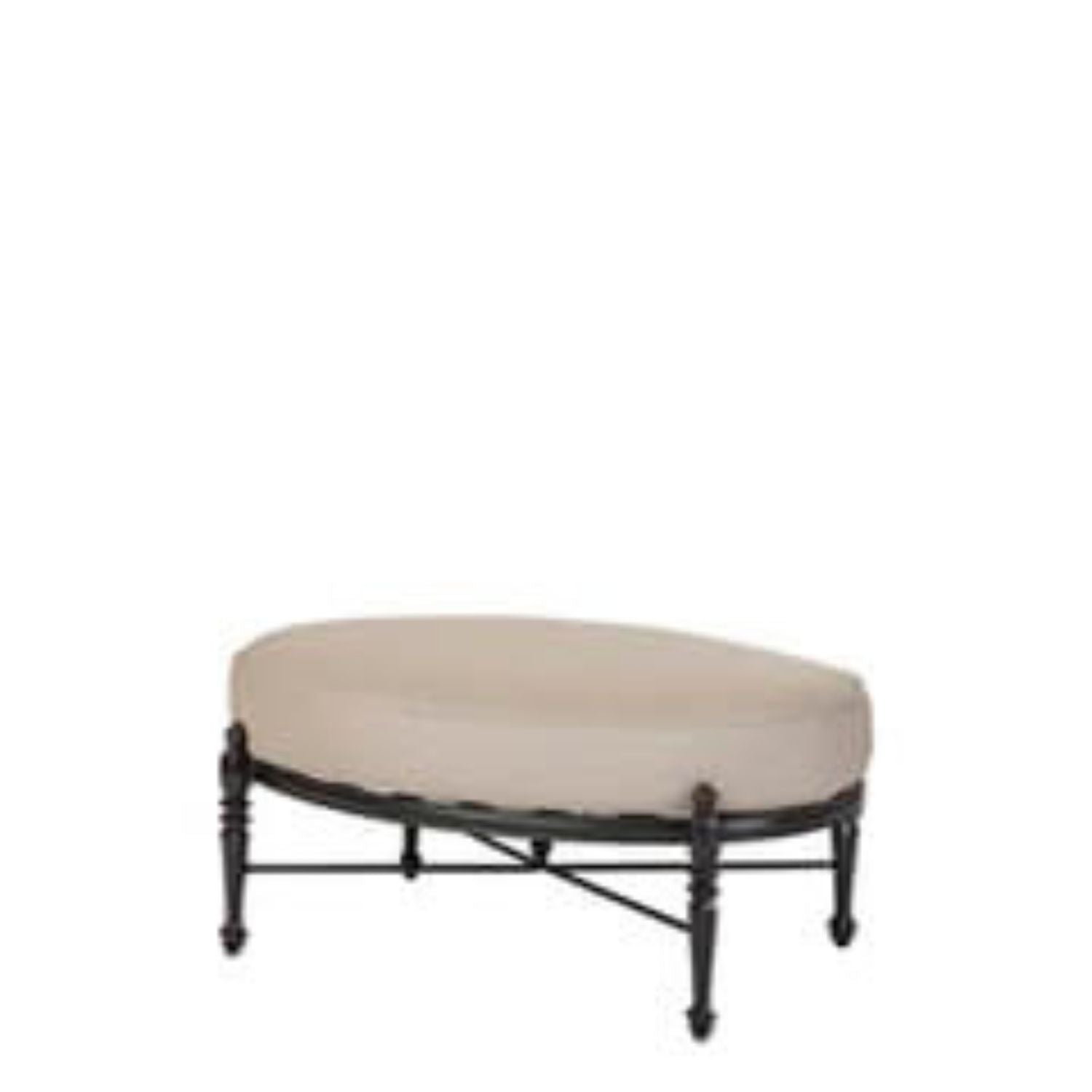 Grand Terrace Cushioned Oval Ottoman