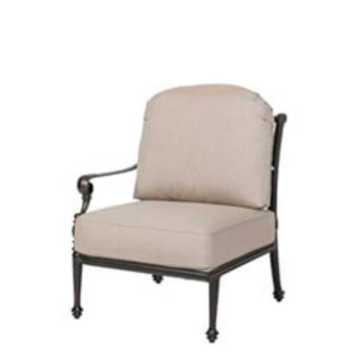 Grand Terrace Cushioned Right Arm Lounge Chair