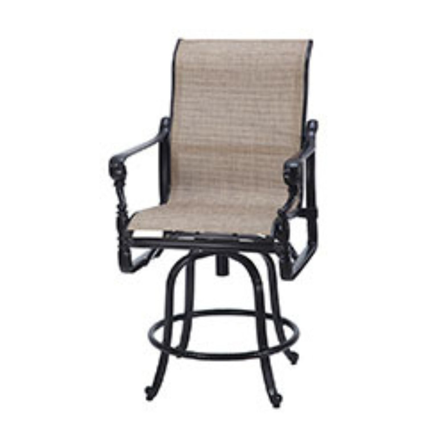 Grand Terrace Sling Swivel Balcony Stool