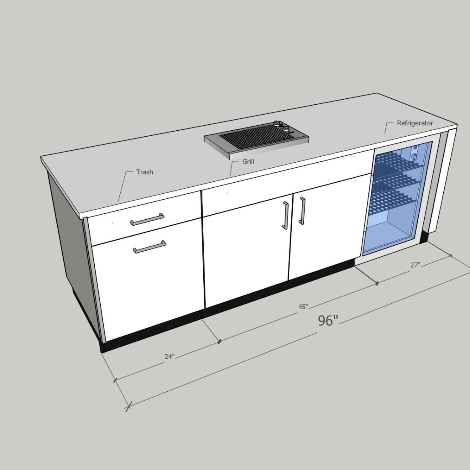 Marine Grade Stainless Steel, Outdoor Kitchen, Summer Kitchen, Saint Augustine, Florida