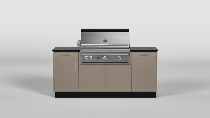 Budget option for a marine Grade 316 Stainless Steel Outdoor Kitchen with Marine Grade 316 Outdoor Grill
