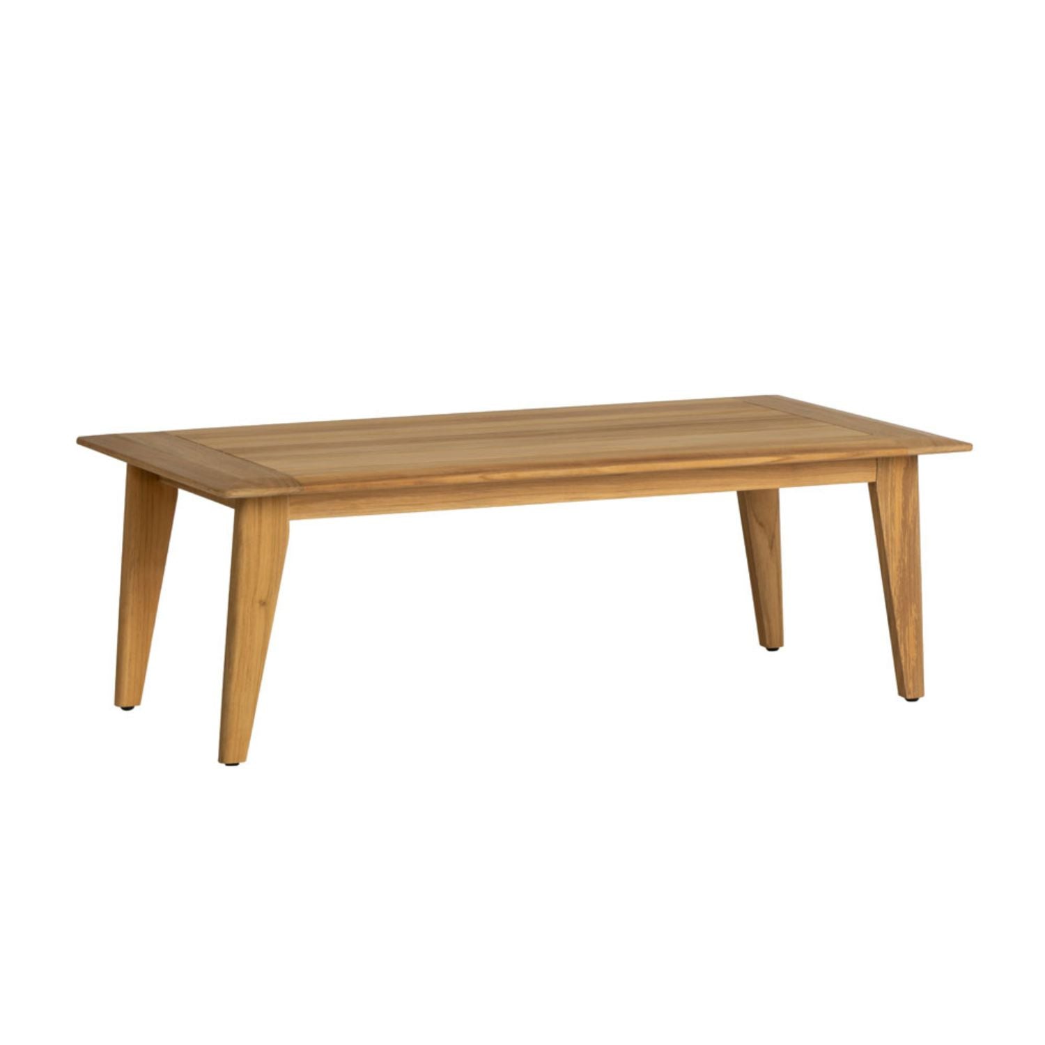 Lloyd Flanders Alpine Collection Teak 48" Cocktail Table, contemporary and sleek 