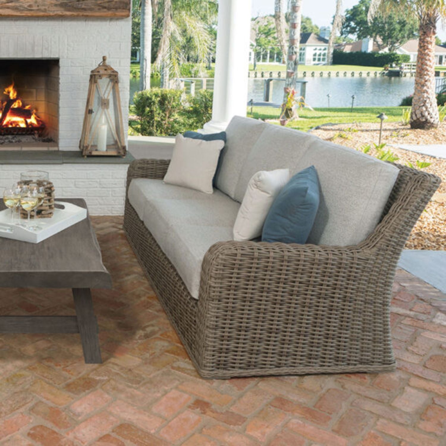 Laurent Sofa with 6" NON-WELTED cushions