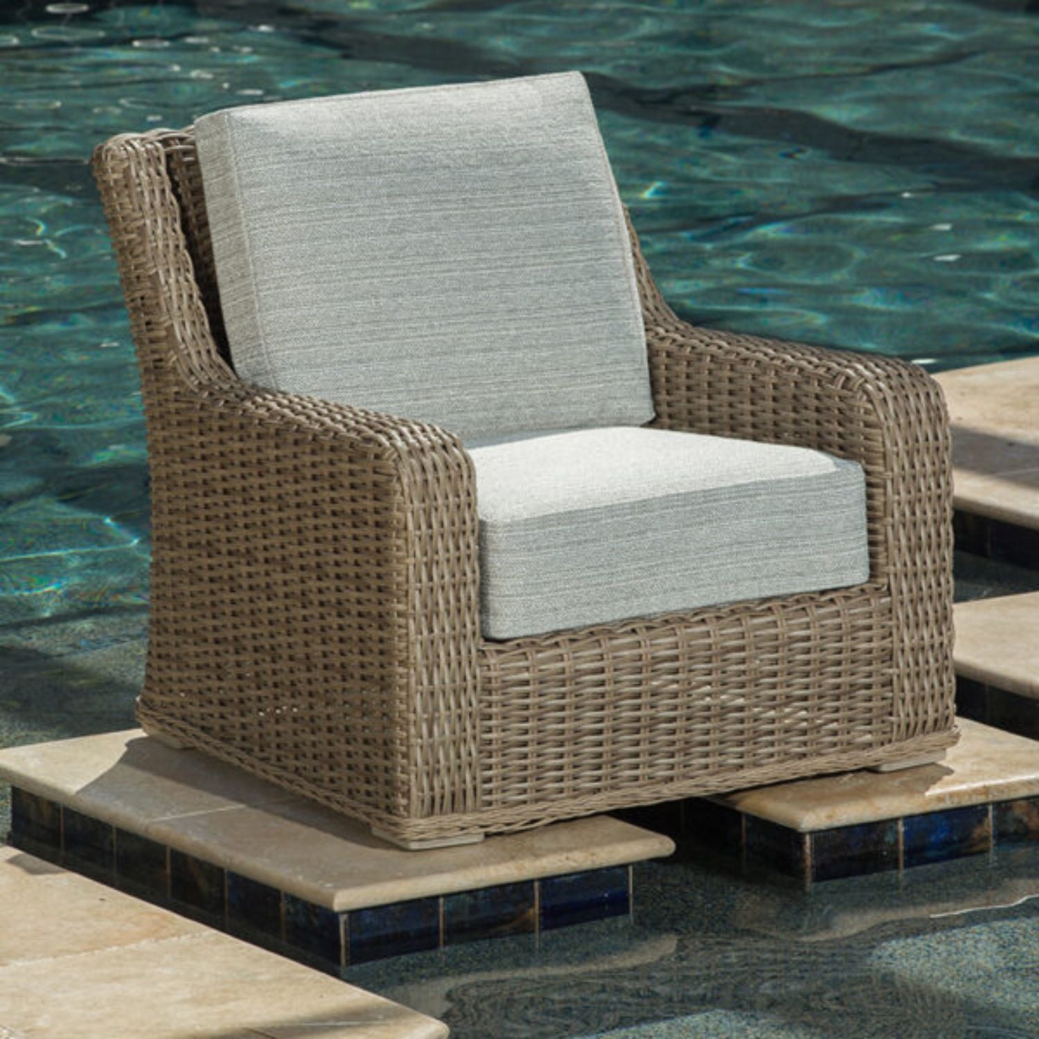 Laurent Club Chair with 6" NON-WELTED cushions