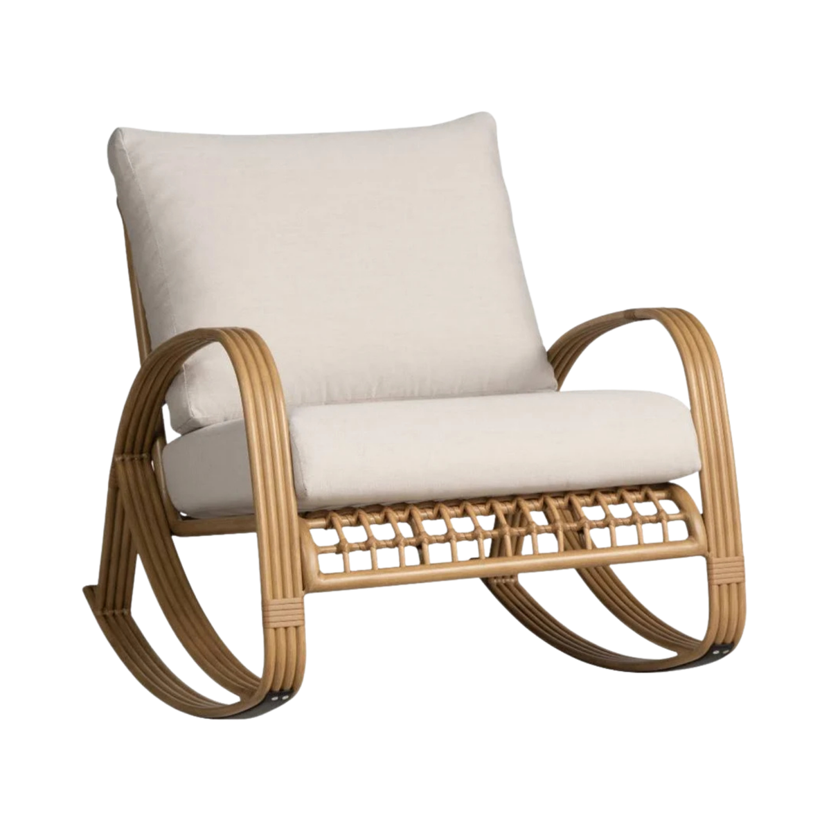 Outdoor Lounge Rocker, Riviera Collection Lloyd Flanders, sustainable, aluminum- no rust