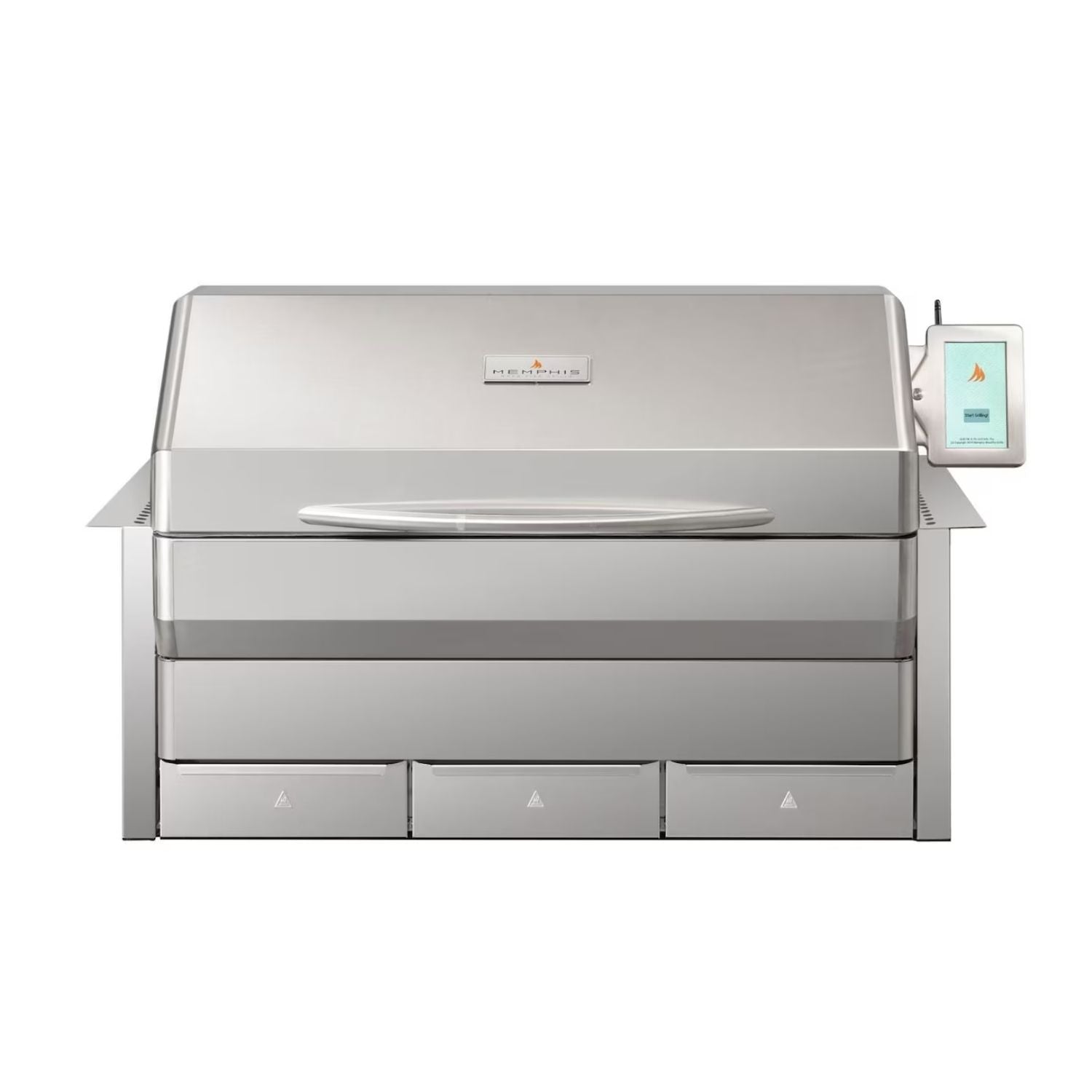 Memphis Grills Elite Built-In Pellet Grill, Wi-Fi Monitored 39-Inch 304 SS. True convection cooking 