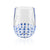 Beaded Blue 10 oz Tumbler Outdoor Drinkware - set of 12