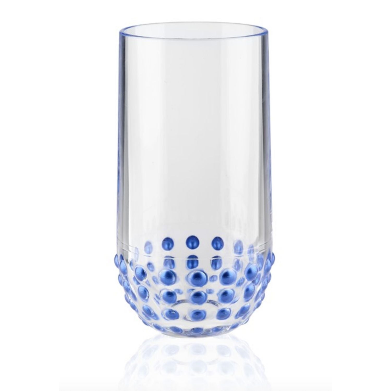 Beaded Blue 18 oz Tumbler Outdoor Drinkware - set of 12