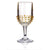 Beaded Gold 10 oz Wine Glass Outdoor Drinkware - set of 12