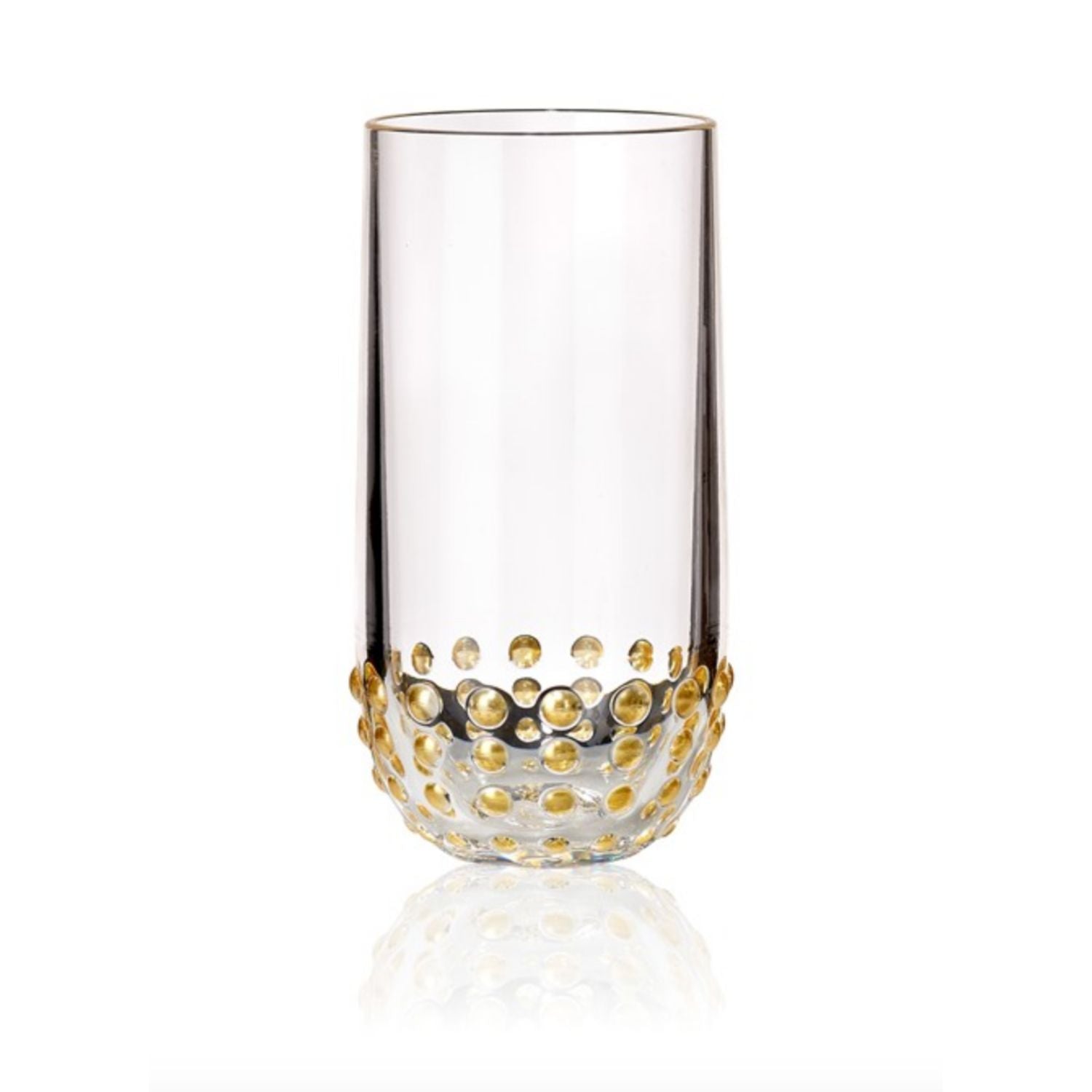 Beaded Gold 18 oz Tumbler Outdoor Drinkware - set of 12