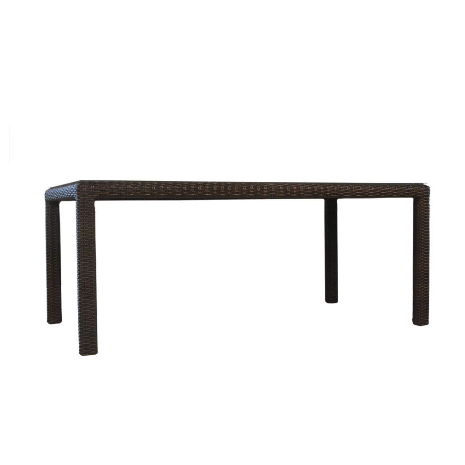 Rectangular Rattan Tables Woven Outdoor Rectangular Dining Table 73