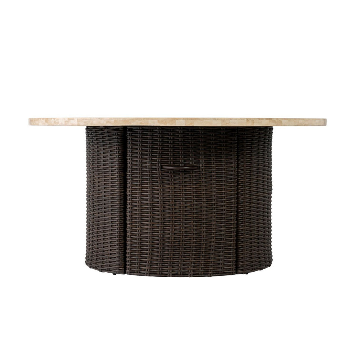 Mesa 48&quot; Round Fire Table with Stone Top