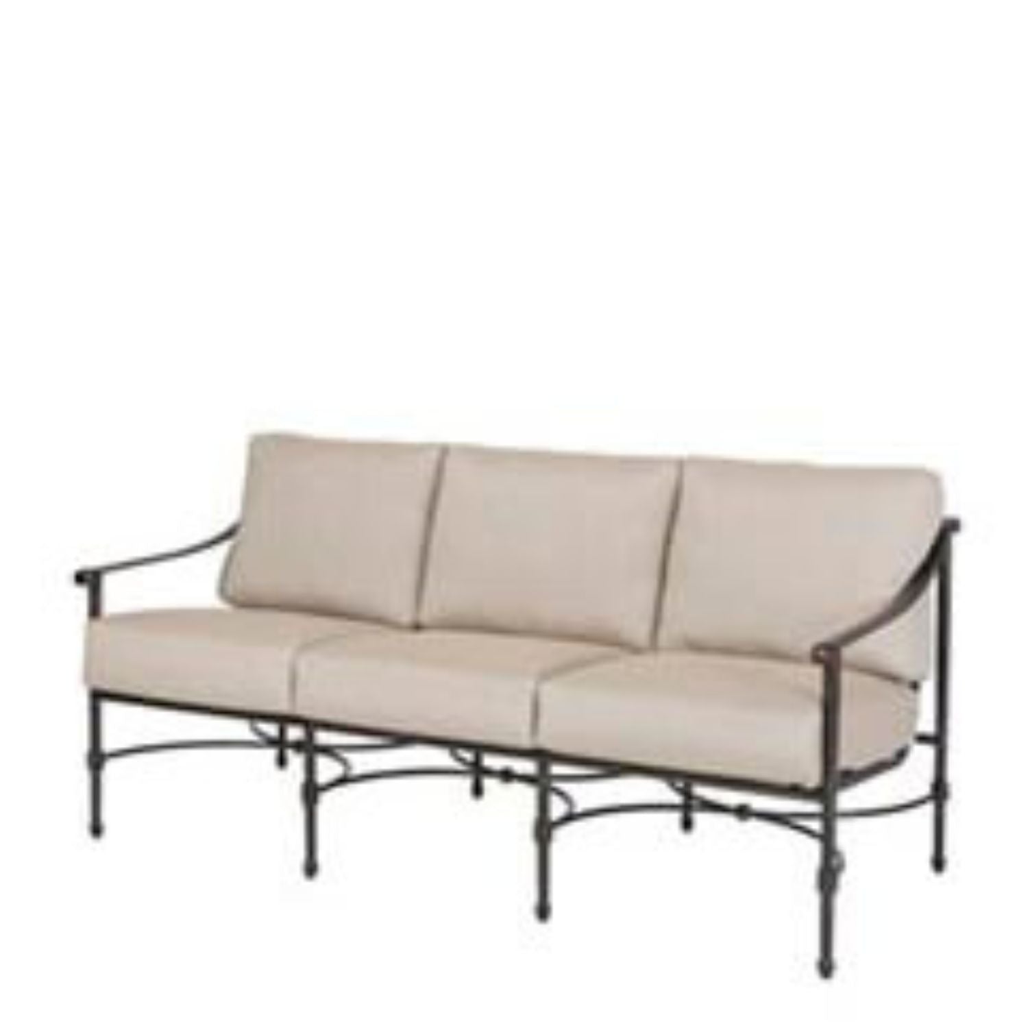Morro Bay II Sofa by Gensun Outdoor outdoor, Neoclassical design, aluminum, powder coat finish