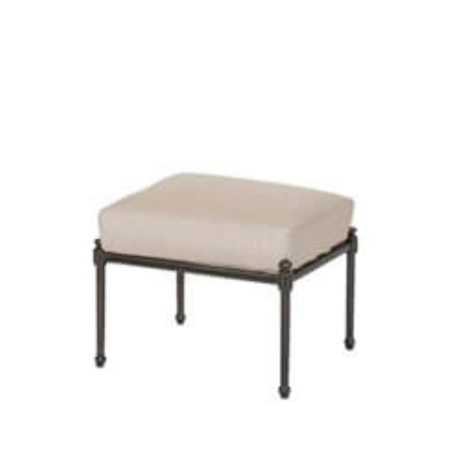 Morro Bay collection Ottoman by Gensun Outdoors  solid cast aluminum, powder coat finish