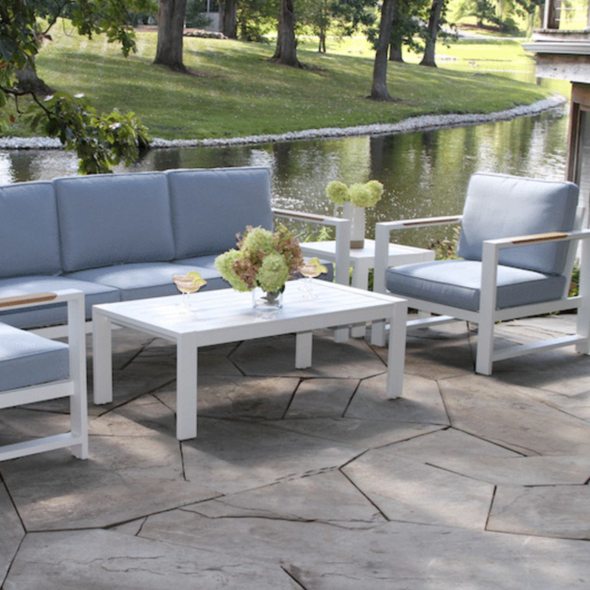 Coastal Aluminum Outdoor Furniture Set