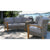 Teak & Wicker half round sofa perfect for circular patios Riviera Outdoor Decor, Port Isabel, Texas