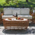 On the Vine Wicker Sofa and Coffee Table Set