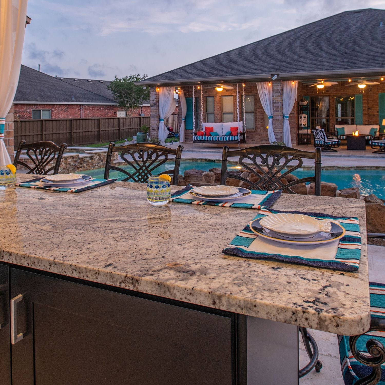 Outdoor Kitchen Counter tops, Riviera Outdoor Decor, Corpus Christi, Texas 