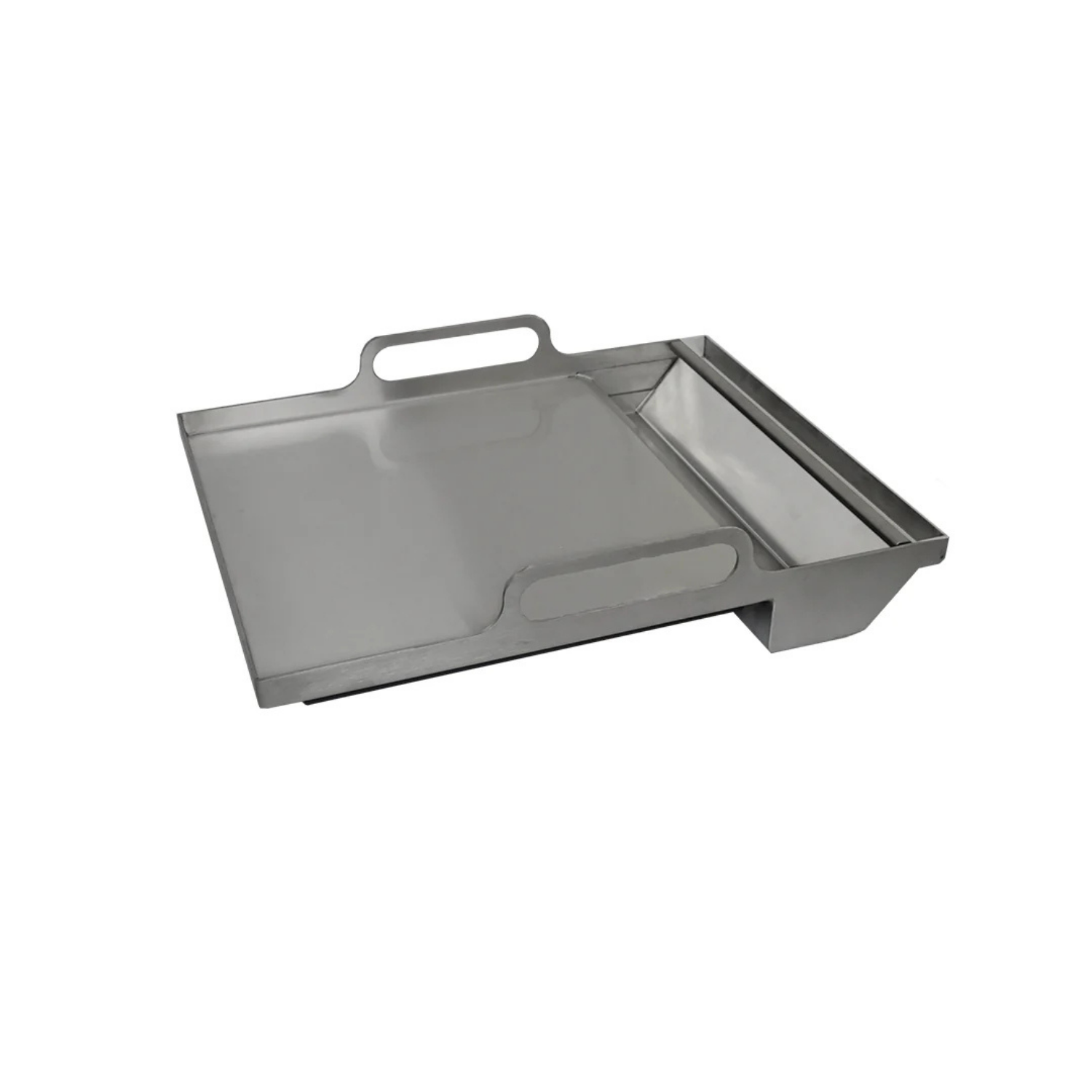 Renaissance Grill and Griddle Combination for outdoor kitchen, stainless steel and cast iron