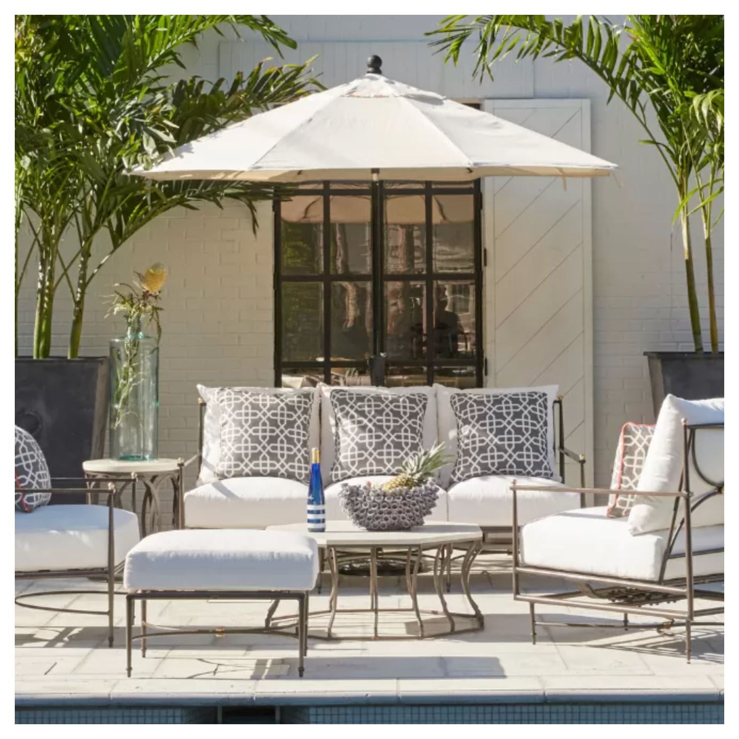 Roma Outdoor Patio Furniture by Summer Classics, Complimentary outdoor cover, Riviera Outdoor Decor, Corpus Christi, Texas