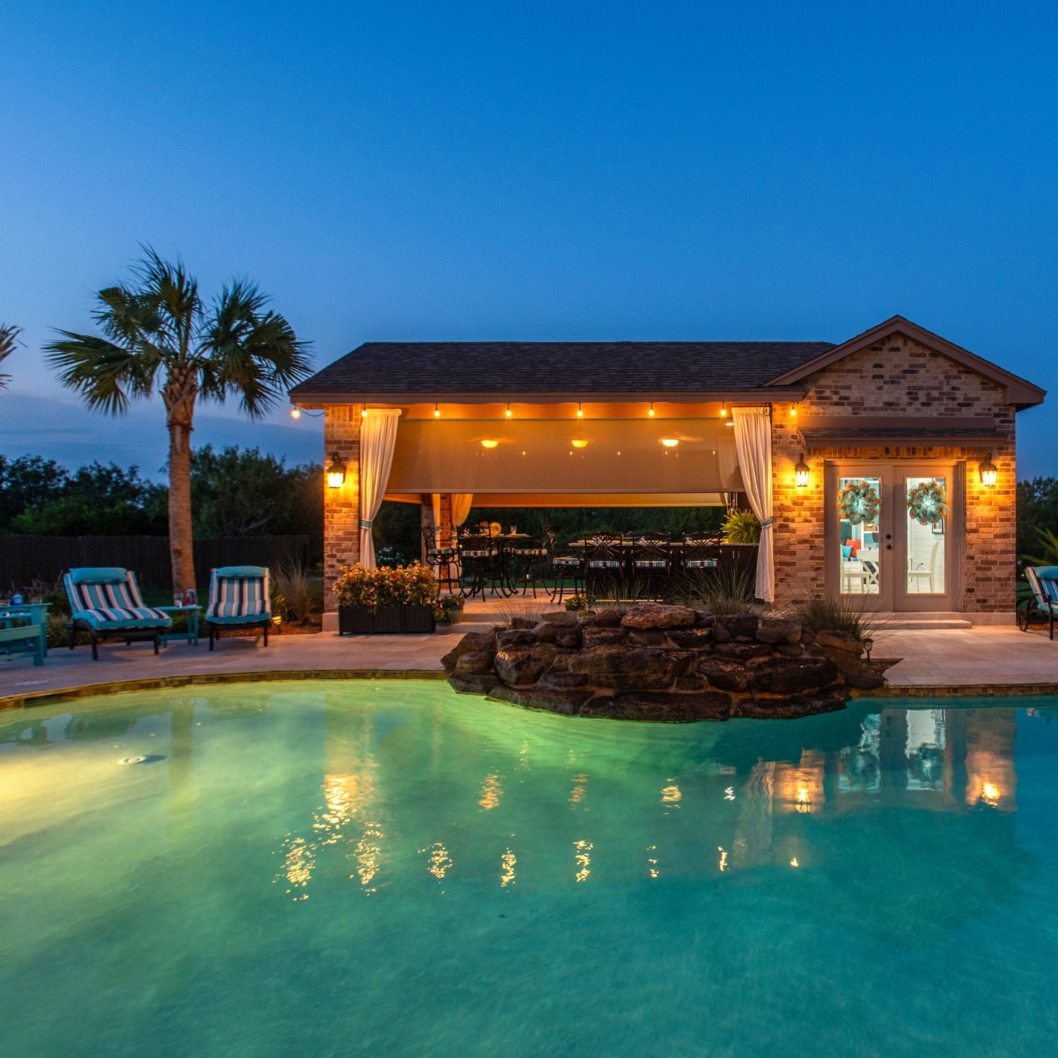 Retractable, Roll Down Shades. no mosquitoes, hot sun  Riviera Outdoor Decor, Corpus Christi, Texas