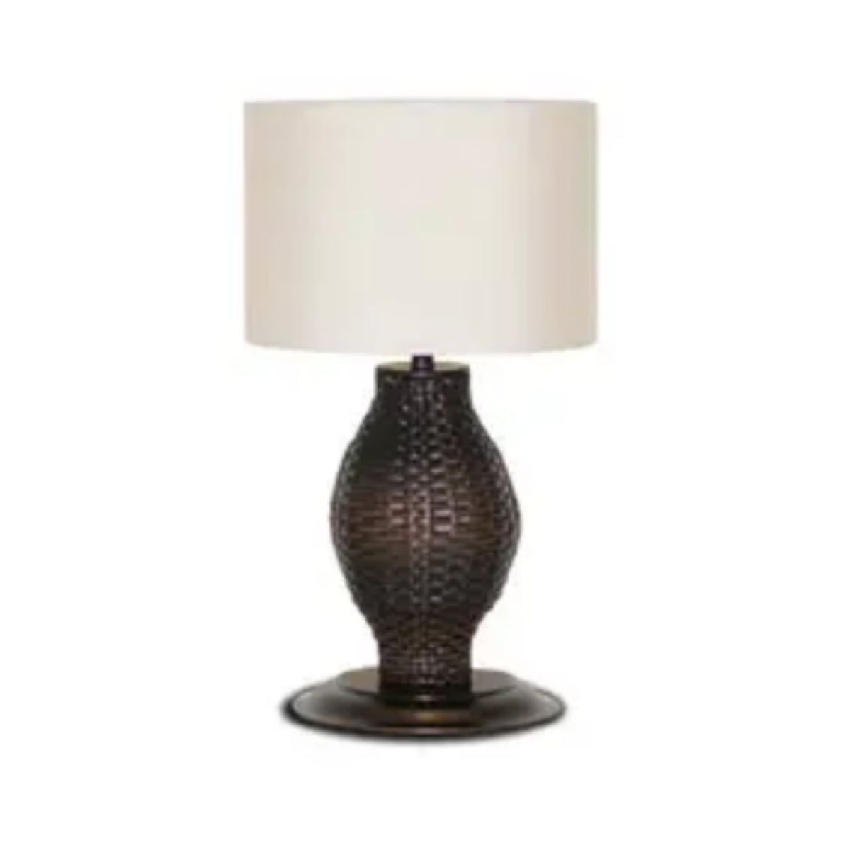 Townsend Outdoor Table Lamp, ETL wet-location certified. Includes shade in Sunbrella outdoor fabric