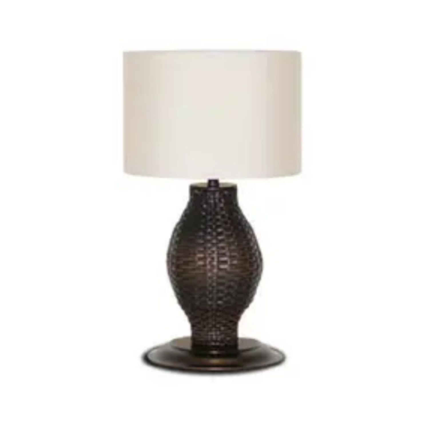 Townsend Outdoor Table Lamp, ETL wet-location certified. Includes shade in Sunbrella outdoor fabric