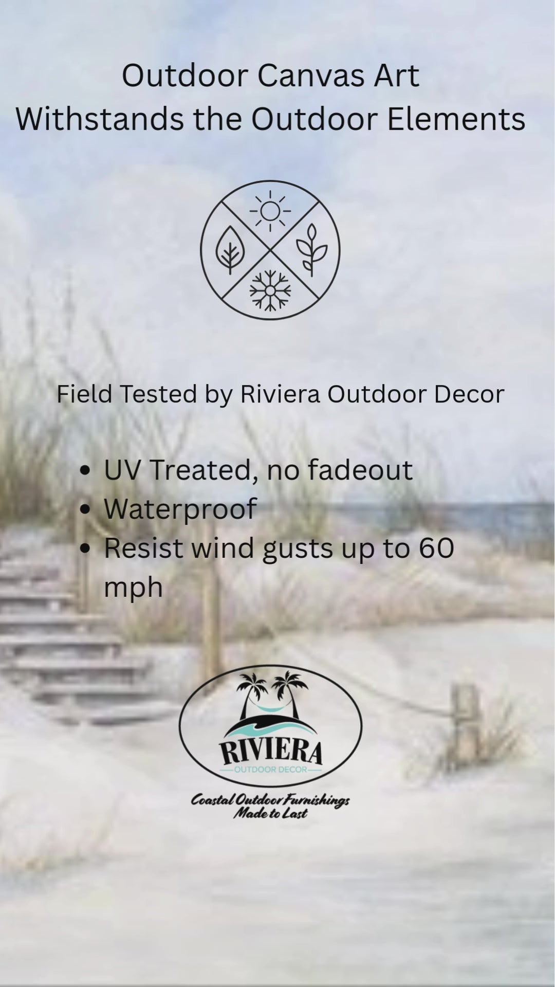 Outdoor Canvas Art , Field Test, Coastal,  Riviera Outdoor Decor, Corpus Christi, Texas