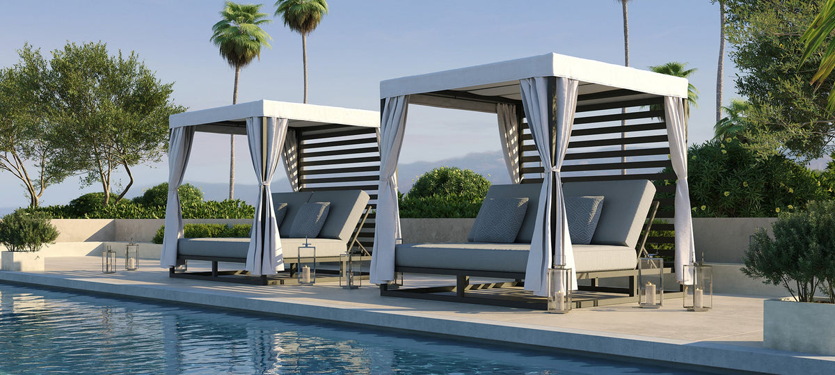 Outdoor Daybed/  Cabana, Riviera Outdoor Decor, Corpus Christi, Texas