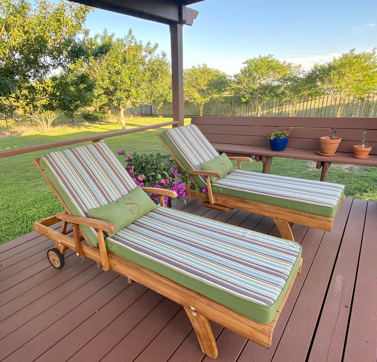Weather Resistant, Marine Grade Outdoor Cushions, Outdoor Furniture Replacement Cover, Riviera Outdoor Décor, Port Isabel, Texas