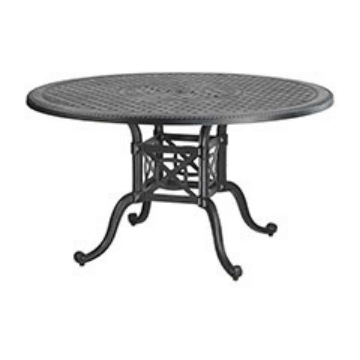 Round Outdoor Dining Table 54&quot;,  Gensun, Grand Terrace Collection,  aluminum-no rust, powder coat