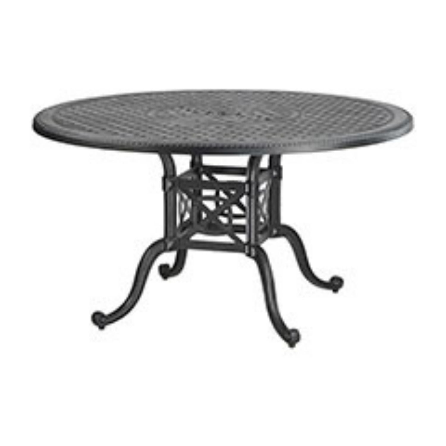 Round Outdoor Dining Table 54",  Gensun, Grand Terrace Collection,  aluminum-no rust, powder coat